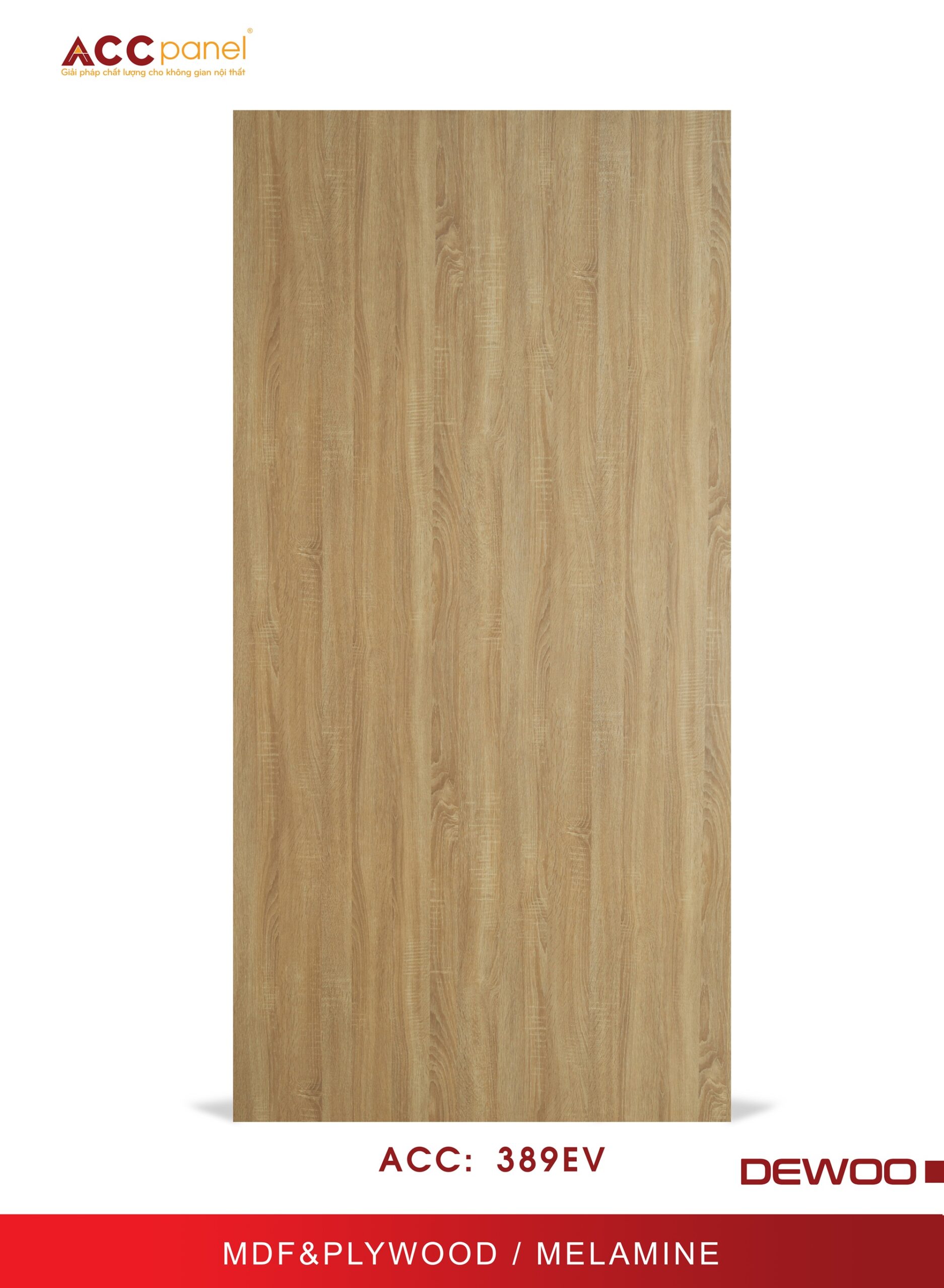 Màu thực tế 389 melamine ACC Panel