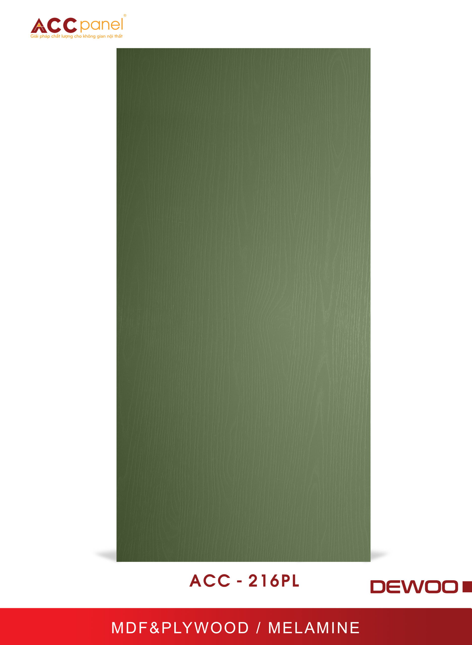 Màu thực tế 216 melamine ACC Panel
