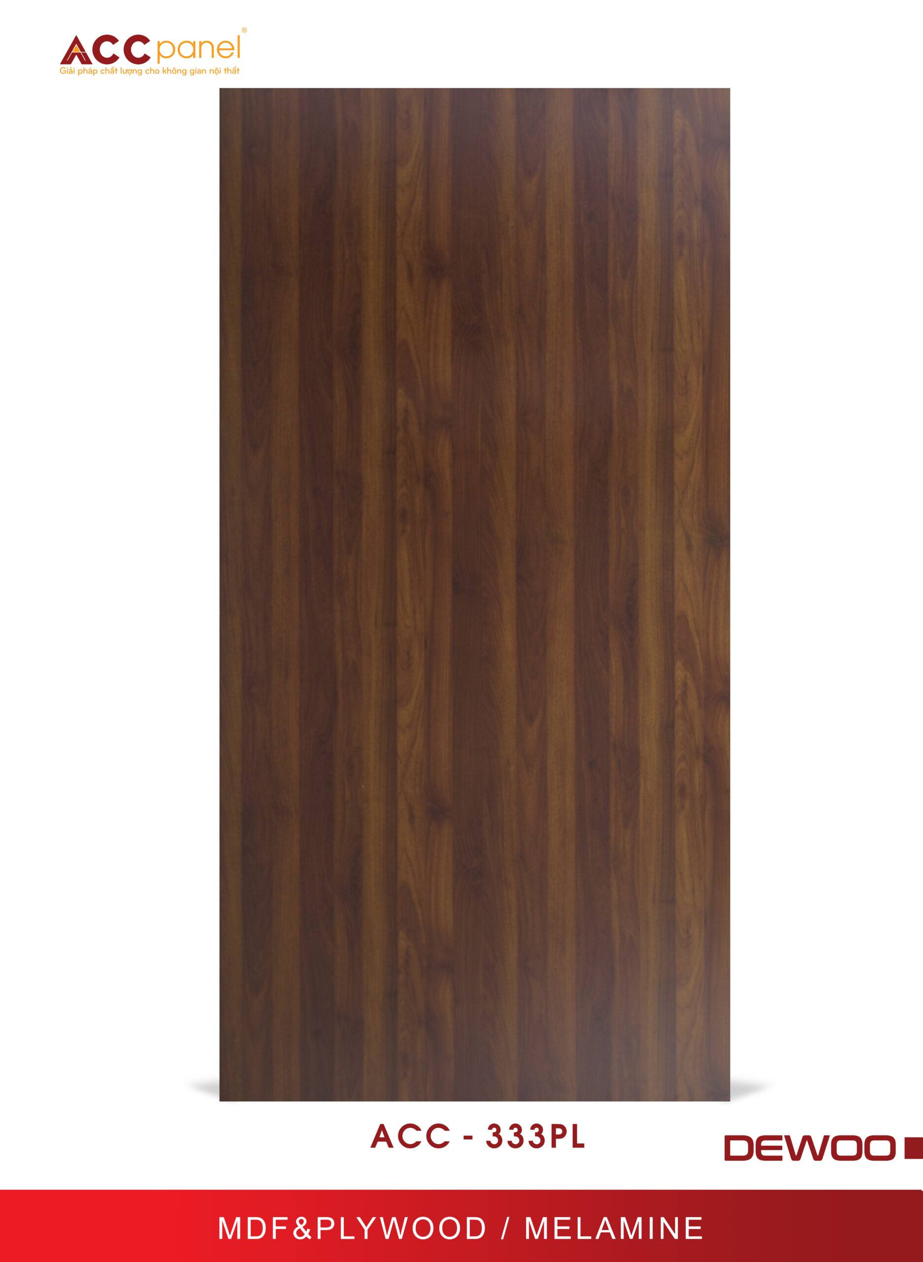 Màu thực tế 333 melamine ACC Panel