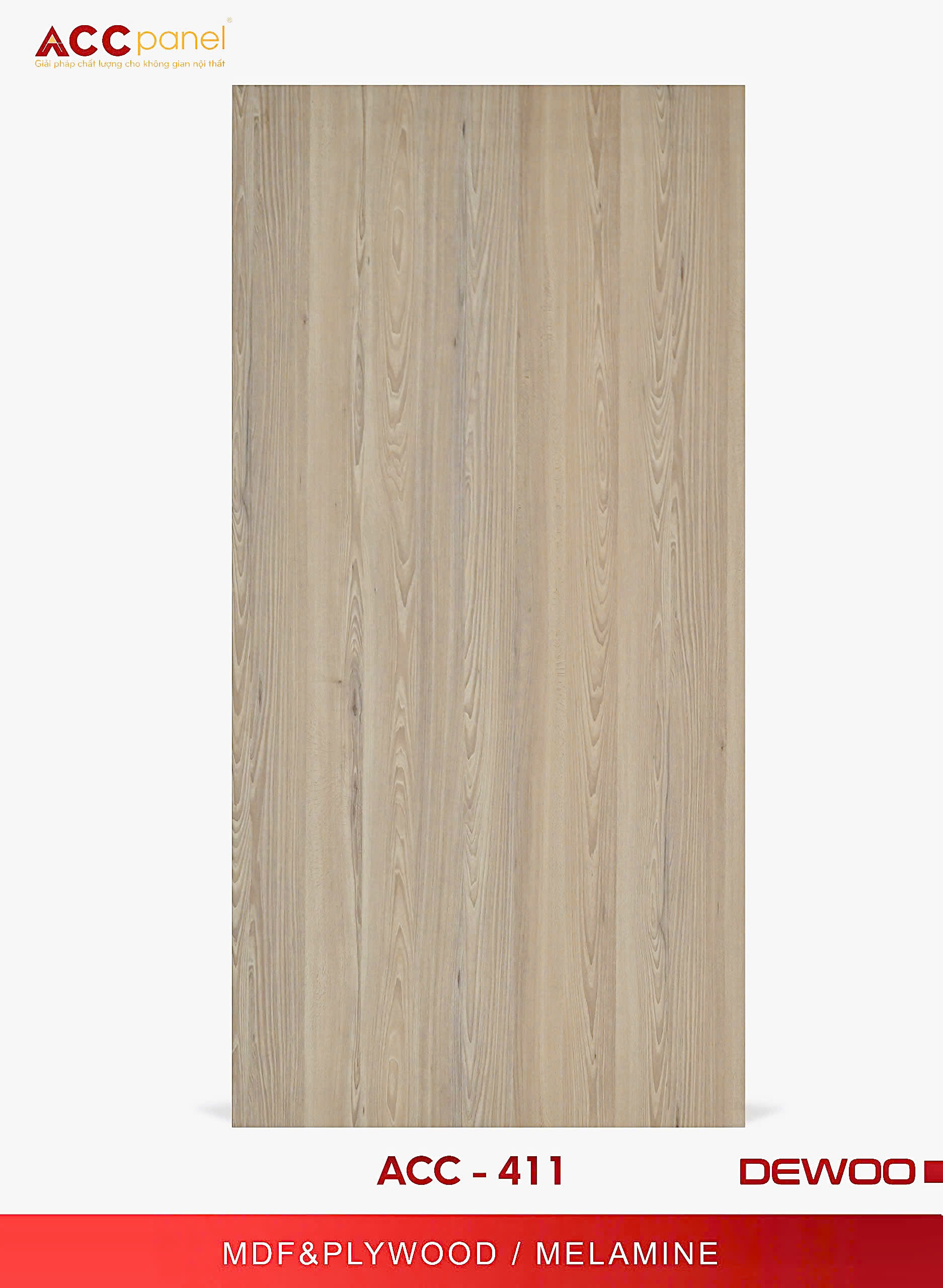 Màu thực tế 411 melamine ACC Panel