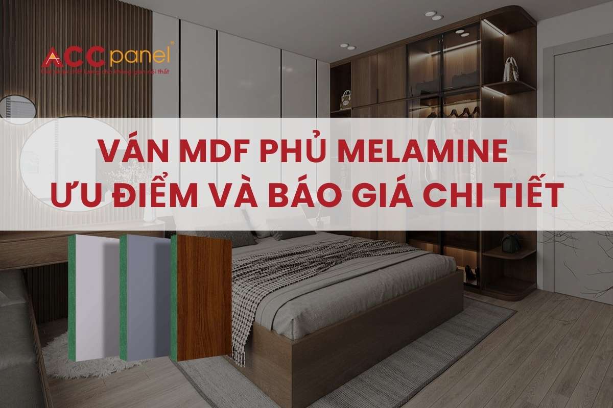 Ván gỗ MDF phủ Melamine