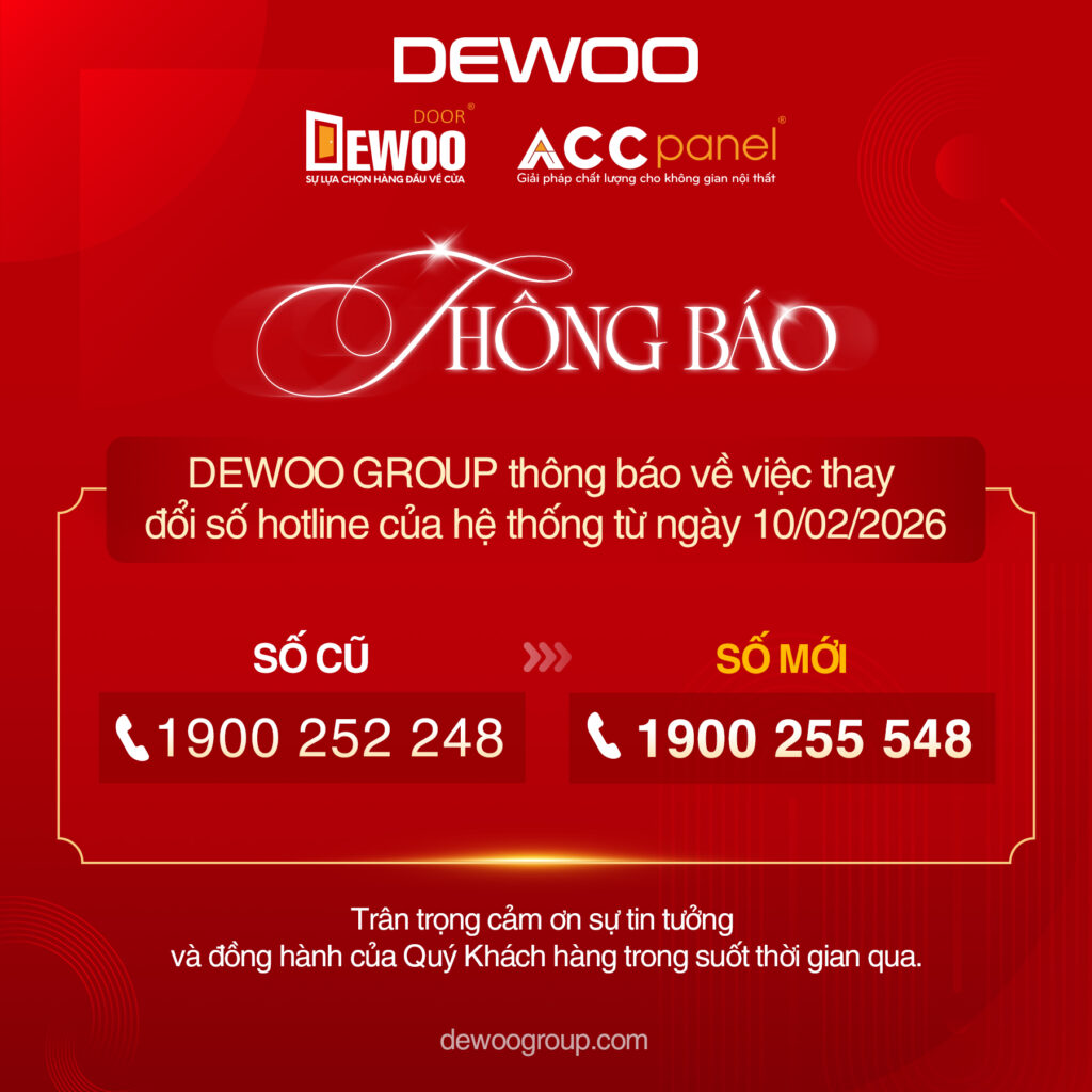 DEWOO Group thông báo về việc thay đổi số Hotline